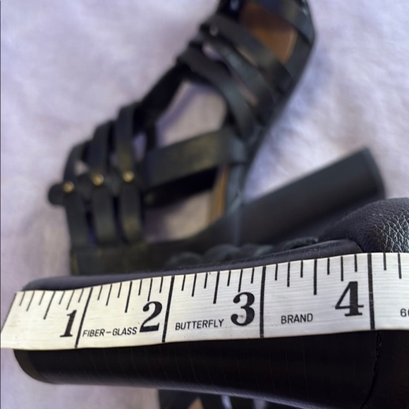 Steve Madden Black Heeled Gladiator Sandals - Picture 8 of 8